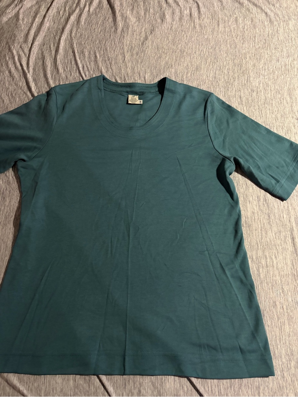 Peruvian Connection Deep Teal Short Sleeve Crew Tee
